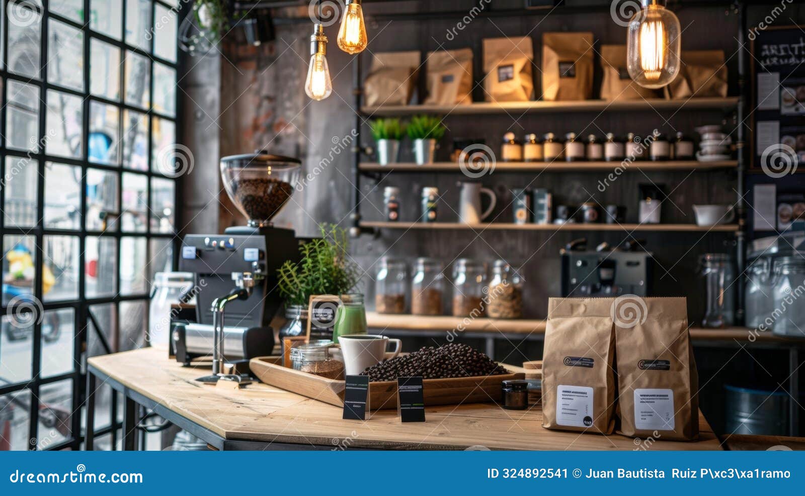 Interior coffee shop cozy
